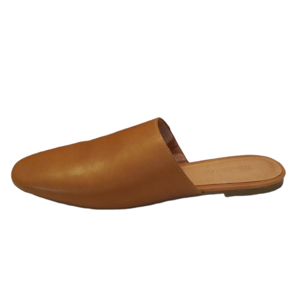 Madewell The Cory Mules Size 10 English Saddle Leather Honey Brown